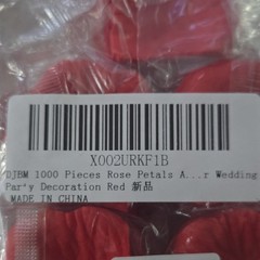 DJBM 1000 Red Artificial Rose Petals 5cm Wedding Decoration Individual Flowers