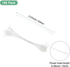 100-Pack Artificial Flower Stamen Kit, Mini Double Heads Flower Stamens Pistil,