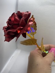 glittering fake rose