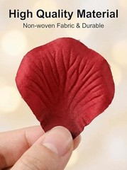 1000 Pcs Artificial Fake Rose Petals,Flower Petals for Romantic 1000Pcs Red