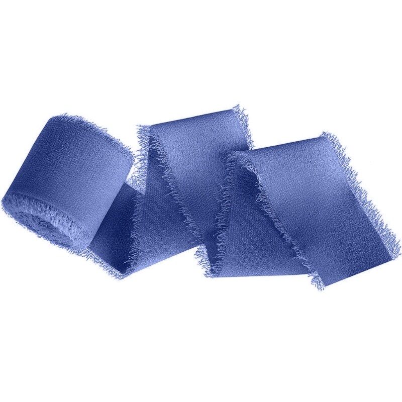 Handmade Fringe Silk Ribbon for Wedding Invitations, Bridal Bouquets