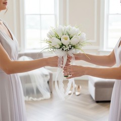 Decor Lightweight Artificial Flower Realistic Floral Handheld Bridal for