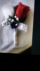 White red Royal Custom designed Bridal Bouquet Silk Wedding Cascade bouquet