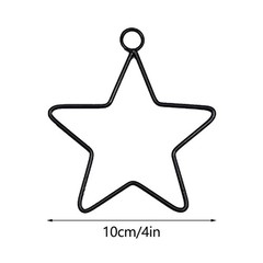 Stylish Star Wire Wreath Enhance Your DIY Skills with this Iron Frame Prop