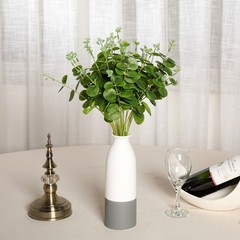 6 pcs 19″ tall Light Green Eucalyptus Artificial Greenery Bushes Wedding Party