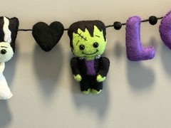 Bride Of Frankenstein/ Wedding / Shower / Gift / Frankenstein / Garland