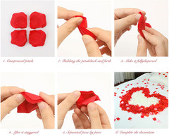 1000Pieces Rose Petals, Artificial Flower Petals Fake Rose Petals for Romantic N