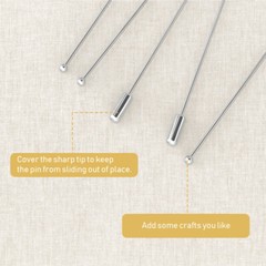 20PCS DIY Lapel Pin Clutches Stick Brooches Dressmaker Pin DIY Jewelry Findings