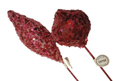 $100 25 LOT HOBBY LOBBY Pick Pink Glitter Paillettes 16″ Glass Beaded