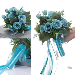 Wedding Fake Flowers Bridal Bouquets Bridesmaid Rose Centerpiece Bride Hydrangea