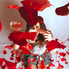 1200Pcs Red Rose Petals,Artificial Flowers for Wedding,Parties,Romantic Night,Va