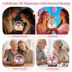 Preserved Flowers Mothers Day Gifts, Gifts for Mom Wife Grandma Pink