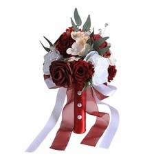 Elegant Silk Bridal Bouquet Wedding Party Decoration Ceremony Handheld Flower