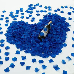 0.45 LB Deep Blue Rose Flower Petals,2500 Pcs Fake Royal Blue Rose Petals for…