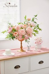 Artificial Flowers Pink Flowers Fake Silk Flowers Wedding 1 Box A Athens Pink