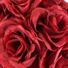 Silk Flower 9” Kissing Ball Red Rose Pomander Wedding Home Decor