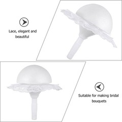 1 Set Reusable Plastic Wedding Bouquet Holder for Bride Floral Craft Supplies