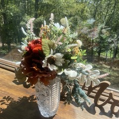 Beautiful Bridal Wedding Bouquet Budget Handmade Faux Flowers Pink Red Brown