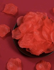 1000pcs Simulated Rose Petals, Non-Woven Fabric, Stacked Petals, Rose Decor Love