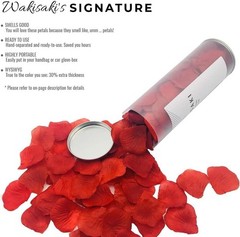 1,000 Scented Dark Red Silk Rose Petals – Ready for Weddings & Romantic Nights
