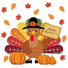 Turkey Bulletin Board Decoration Set Thanksgiving Turkey Crafts Large Brown