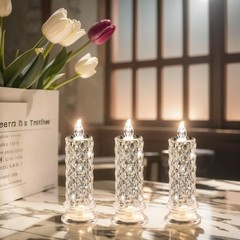Velas LED Sin Llama, Para Bodas Y Decoración, 6 Velas Románticas LED A Pilas NEW