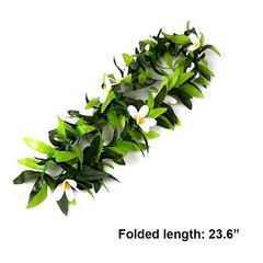 ZCMG Hawaiian Leis Hawaii Tropical Luau Party Green Leaf Medium,