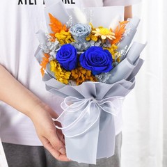 lovenfold Flowers for Delivery Prime,Preserved Bouquets,Blue BLUE