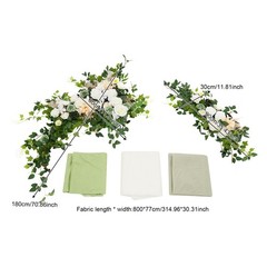 Artificial Wedding Arch Flower Kit Decorative Artificial Flowers With Drapes