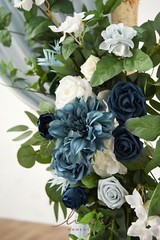 Ling’s Moment Wedding Arch Flowers Kit Pack of 4, 2pcs Artificial Flower Arra…