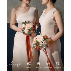 Bridesmaid Bouquet Artificial Flowers Wedding Decoration Tossing Props Ceremony