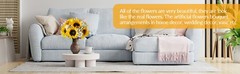 Wedding Bride Hand Bouquet Artificial Flowers with Linen Rope for Bridal Shower