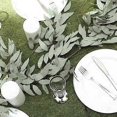 5 ft long Frosted Green Artificial Willow Foliage Garlands Wedding Decorations