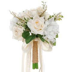 Artificial Flower Bride Bouquet Simulation Handheld Flower for Wedding Event