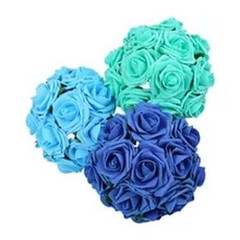 25pcs Artificial Rose Flowers Bridal Bouquet Wedding Bride And Engagement Decor