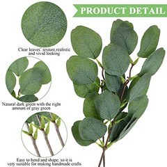 50 Mini Mini Eucalyptus Stems – 3.8″ Faux Eucalyptus Leaves