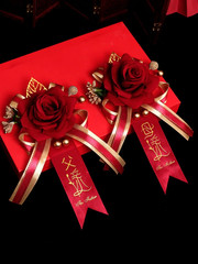 Wedding Corsage Wedding Artificial Flower Bride and Groom Corsage Wedding Suppli