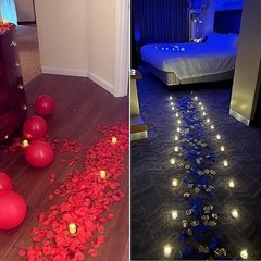 2000 PCS Silk Rose Petals, Artificial Flower Petals for Wedding Party, Valentine