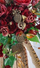 Steampunk and Style Faux Silk Bridal Bouquet