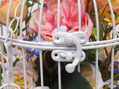 Wedding Decor Birdcages w/ Silk Flowers – Set Of 5