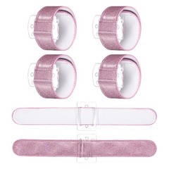 6 Pcs Corsage Wristlet Band, Elastic Wrist Corsage Bracelets Bands, Pink