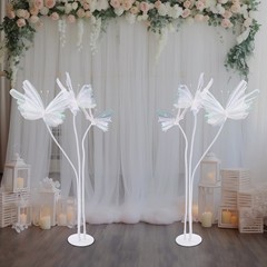 2pcs Butterfly Decoration with Standing Base Realistic Artificial Butterflies