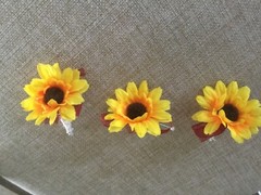 Wedding flowers bridal bouquets decoration sunflowers cranberry burgundy Pkg