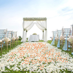Wedding Decoration Silk Rose Petals Pack of 2000 Orange