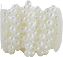 Pearl Strands, 14 Mm Large Pearls Garland Faux Crystal Beads Garland Spool Roll