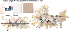 Artificial Wedding Arch Flowers Kit (Pack of 5), 2Pcss Realistic Silk Roses Flow