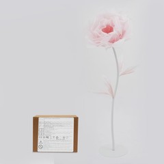 Large Electric Auto-Open Artificial Flower with Light Floral Decor For Wedding