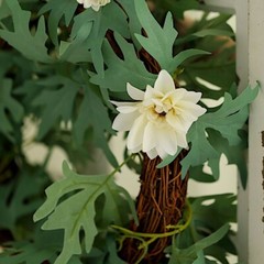 CREAM 6 ft SILK Daisy FLOWERS Garland Leaves Hanging Vine Party Home Decorations