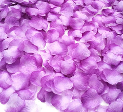 CODE FLORIST 2200 PCS Light Purple Silk Rose Petals,Lavender Petals Lilac Petals