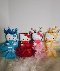 hello kitty plushie bouquet